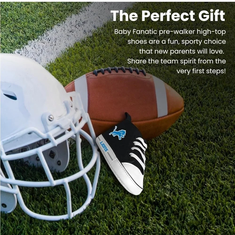 Baby Fanatic Black & White New York Jets Baby High-Top Sneakers